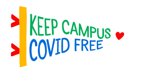 Keep Campus Covid Free Dorm Sticker - Keep Campus Covid Free Covid Free Dorm Stickers
