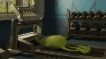 monsters university mike wazowski gym treadmill