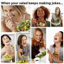 When Your Salad Keeps Making Jokes GIF - When Your Salad Keeps Making Jokes GIFs