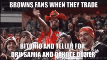 Browns Fans Dru Samia GIF - Browns Fans Dru Samia Dakota Dozier GIFs