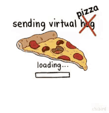 Virtual Hug Pizza GIF