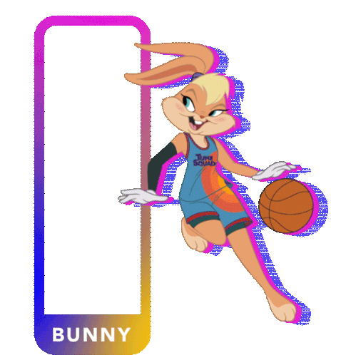 bugs bunny and lola bunny basketball
