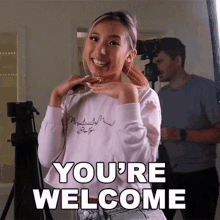 Youre Welcome Michelle Chin GIF - Youre Welcome Michelle Chin Zhc GIFs