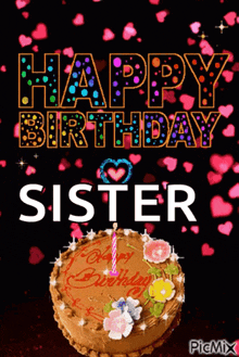 Sister Happy Birthday Sister GIF