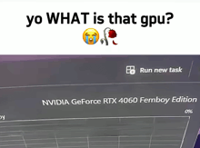a nvidia geforce rtx 4060 femboy edition computer