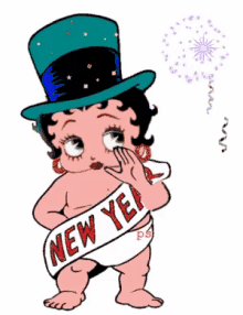baby new year happy new year betty boop weird funny