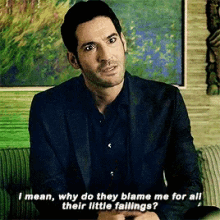 I Mean Why Do They Blame Me For Allt Their Little Failings GIF - I Mean Why Do They Blame Me For Allt Their Little Failings Lucifer Morningstar GIFs