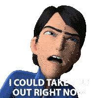 I Could Take You Down Right Now Jim Lake Jr Sticker - I Could Take You Down Right Now Jim Lake Jr Trollhunters Tales Of Arcadia Stickers