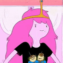 When My Crush Gives Me A Shirt For Me To Wear GIF - Adventure Time Princess Buble Gum Shirt GIFs