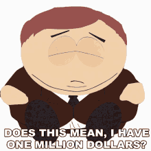 does this mean i have one million dollars eric cartman south park cartmanland s5e6