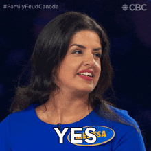 Yes Melissa GIF - Yes Melissa Family Feud Canada GIFs