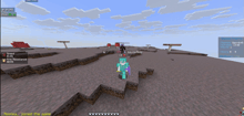 a screenshot of a minecraft game with a few players and a message that says " replace joined the game "