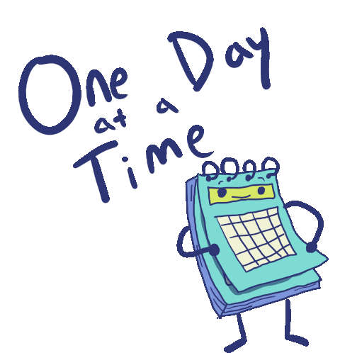 One Day At A Time Mental Health Action Day Sticker