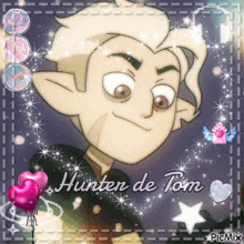 a picture of a cartoon character with the name hunter de tom