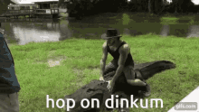 Crocodile Dinkum GIF - Crocodile Dinkum Hop On Dinkum GIFs