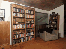 How To Build A Secret Door Bookcase. Now That I Know Of This, It Has Become Essential To Have. GIF - Secret Bookcase Architecture GIFs