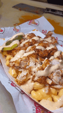 Mac And Cheese Fried Chicken GIF