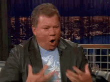 Shatner Conan  GIF - Shatner Conan Interview GIFs