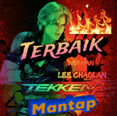 a poster for tekken mantap featuring norman as lee chaolan