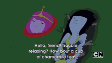 bubbline marceline adventure time princess bubblegum chamomile tea