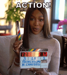 Action Naomi Campbell GIF