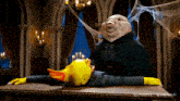a picture of a pig and a duck with the words minimax hailuo ai on the bottom