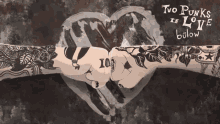 Two Punks In Love Heart GIF - Two Punks In Love Heart Closed Fist GIFs
