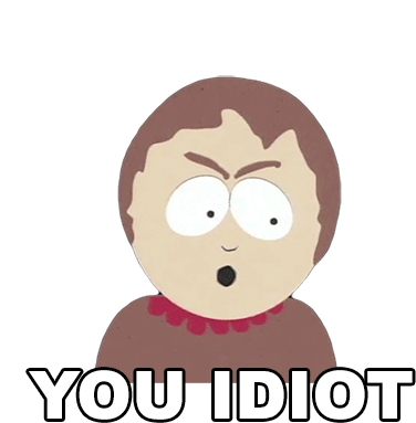 You Idiot Sharon Marsh Sticker - You Idiot Sharon Marsh South Park Stickers