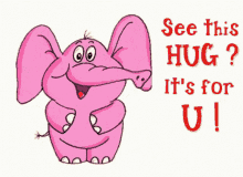 Elephant See This Hug GIF - Elephant See This Hug Its For U GIFs