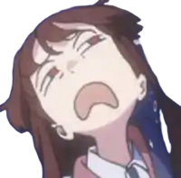 a close up of a cartoon character making a funny face .
