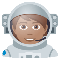 Astronaut Joypixels Sticker
