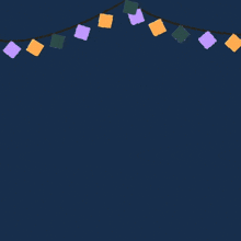 arabic writing on a dark blue background with squares