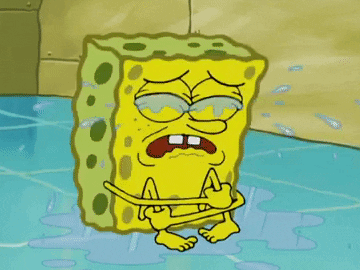Why is SpongeBob crying?
