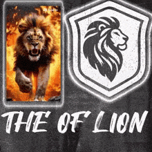 a poster that says the of lion with a picture of a lion on it