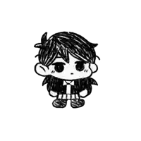 a black and white drawing of a boy in a suit and tie