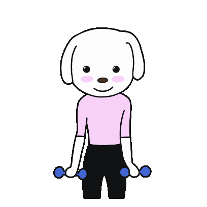 Cute Exercise Sticker - Cute Exercise Puppy Stickers