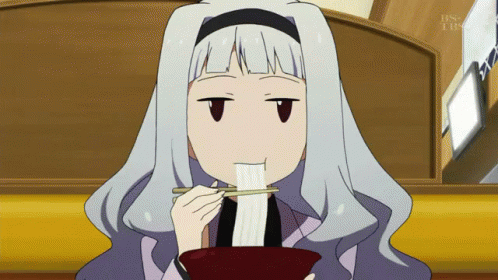 Blonde anime girl and Brown anime girl eating Ramen - AI Generated Artwork  - NightCafe Creator