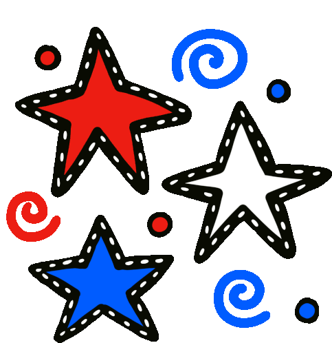 Stars Happy Birthday America Sticker - Stars Happy Birthday America Happy4th Of July Stickers