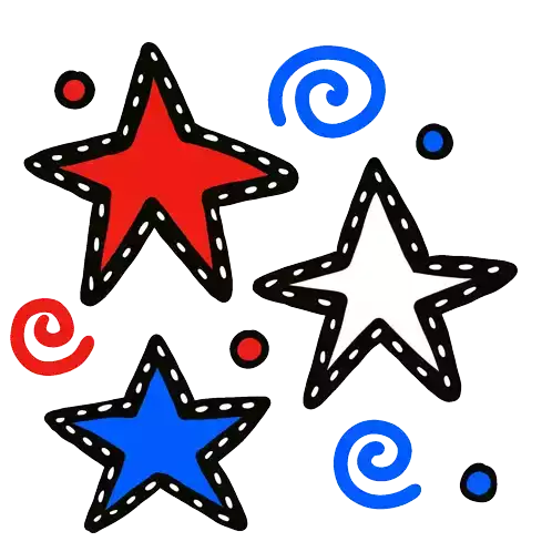 Stars Happy Birthday America Sticker - Stars Happy Birthday America Happy4th Of July Stickers