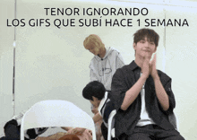 tenor ignorando los gifs que subi hace 1 semana written on a white background
