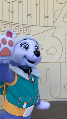 Skye Paw Patrol Mascot Costume GIF - Skye paw patrol Mascot costume Fursuit  - Discover & Share GIFs