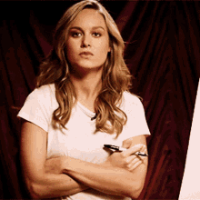 Brie Larson Look At Me GIF - Brie Larson Look At Me Sassy GIFs