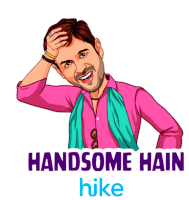 Handsome Hain Hike Sticker - Handsome Hain Hike Wink Stickers