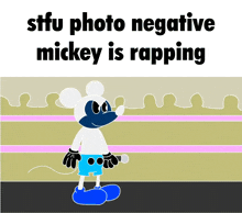 Stfu Photo Negative Mickey GIF