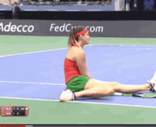 Aryna Sabalenka Fall GIF - Aryna Sabalenka Fall Tennis GIFs