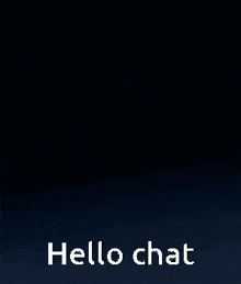a phone with a face on the screen is flying through the air with the words hello chat below it