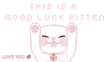 Good Luck Kitten GIF - Good Luck Kitten Good Luck GIFs