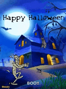 happyhalloween mummy huntedhouse boo