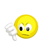 thumbs down emoji not approve no nope