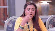 Eating Sonali GIF - Eating Sonali Sonali Chavan GIFs